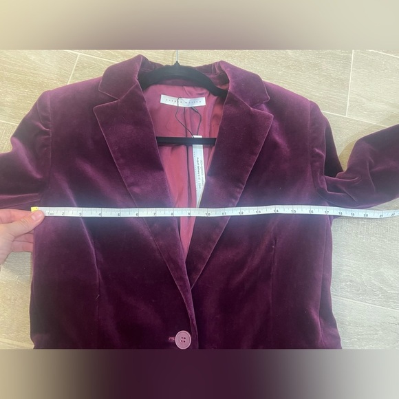 NWT Susana Monaco Velvet Blazer pant suit set - size small - Picture 7 of 9